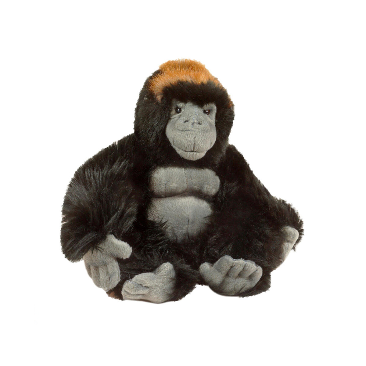 100% recycled. KeelEco 20 cm Silverback Gorilla soft toy by Keel Toys 