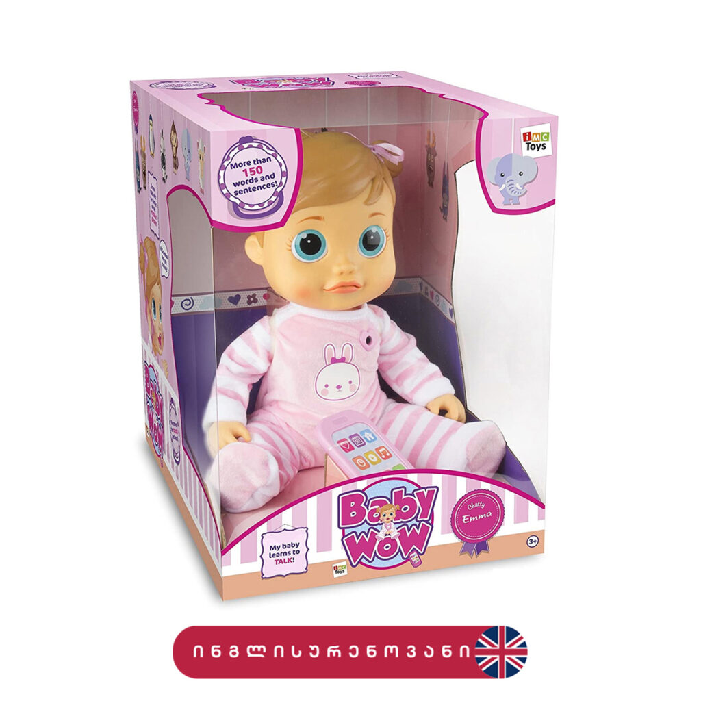 IMC Toys-Baby Wow Interactive Doll Emma