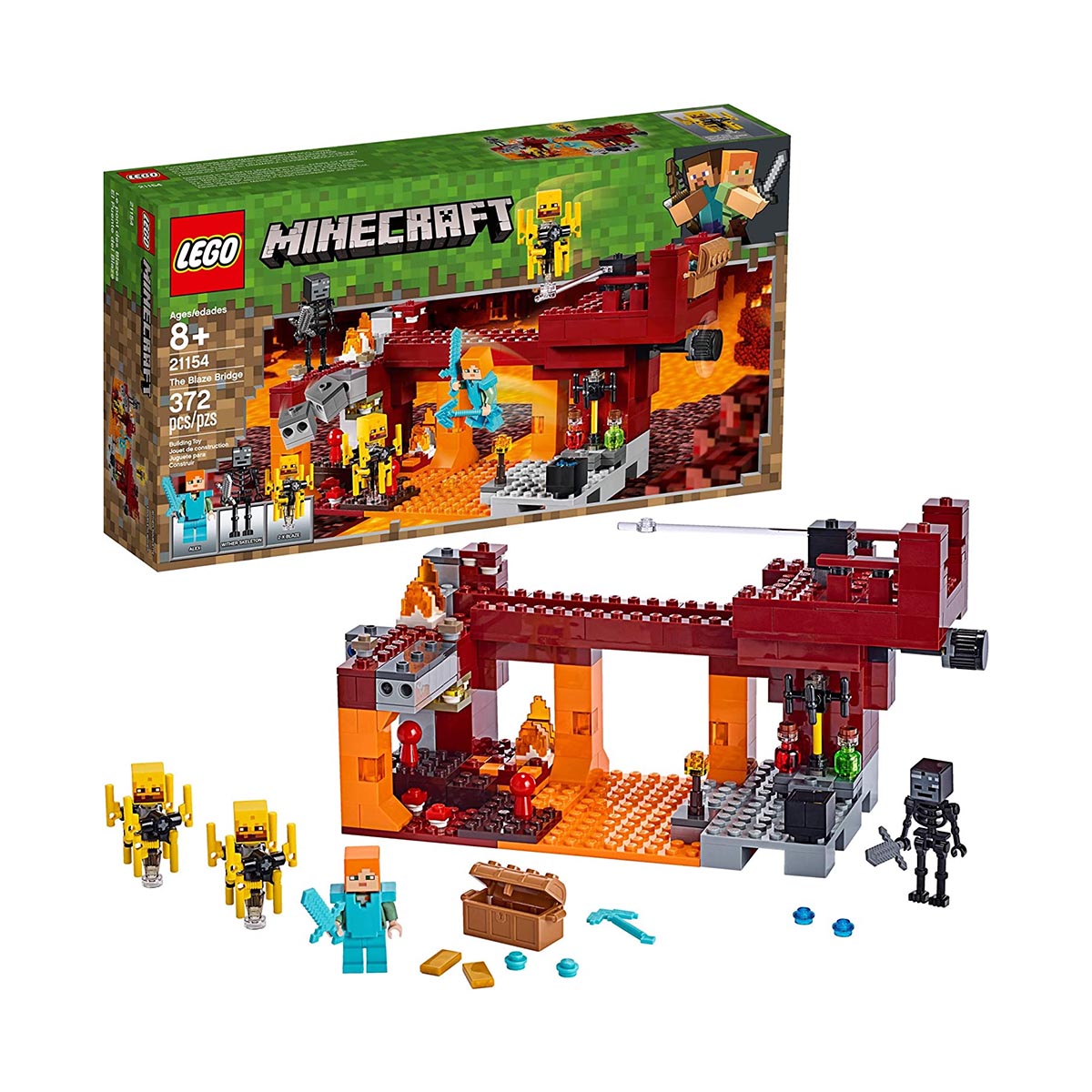 Lego-Minectraft The Blaze Bridge 372 Pieces - SuperStore.ge – Online ...