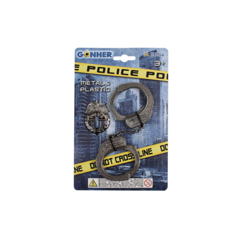 Gonher Police Handcuffs & Badge