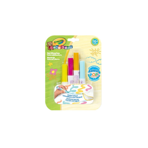 Crayola-Mini Kids Colour Pop Colored Markers With Eraser 1×4